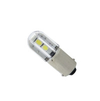 Boat Led Bulb, 1 watts - No Polarity - Indicator Led - BA9S - White - D10*28mm - T4W-4LY- AZLED